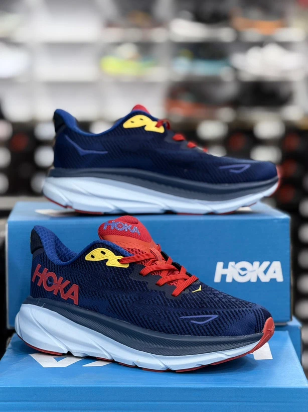 خرید هوکا کلیفتون 9 مسترکوالیتی درجه ۱/Hoka Clifton 9/ساخت ویتنام وارداتی/سایز 40الی ۴۵/فروش تکی و عمده ضمانت کیفیت کالا