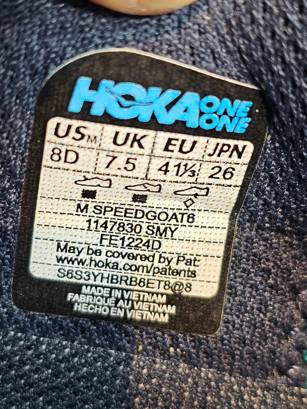 کتونی هوکا اسپید گوت ۶ مسترکوالیتی / Hoka speedgoat ۶ / ساخت ویتنام وارداتی / سایز ۴۰ الی ۴۵ / فروش تکی و عمده / ضمانت کیفیت کالا