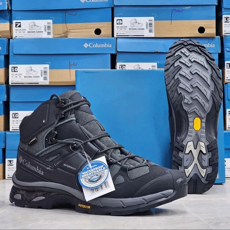 کلمبیا کوهنوردی ضدآب / Columbia Gore-Tex Waterproof / ساخت ویتنام زیره ویبرام گورتکس / سایز ۴۰ تا ۴۵ / فروش عمده و تک