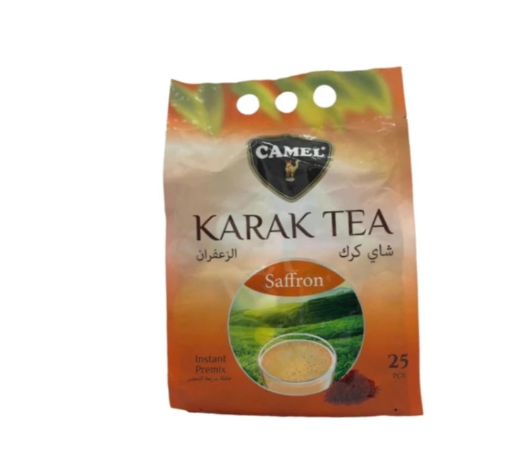 چای اورجینال / کرک کمل با طعم زعفران/ ۵۰۰ گرم / ۲۵ ساشه / kARAK TEA